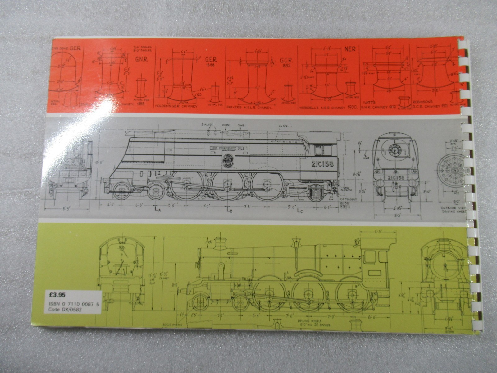 Historic Locomotive Drawings in 4mm Scale – F J Roche 1982 Ian Allan Railway