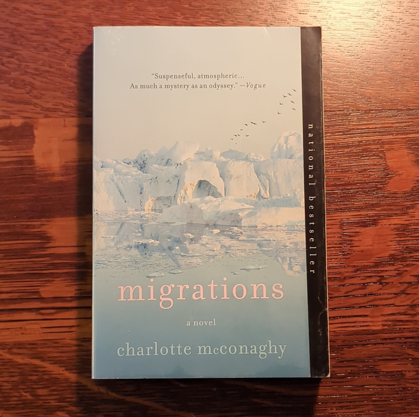 Migrations by Charlotte McConaghy Trade Paperback Adventure Novel Flatiron Books