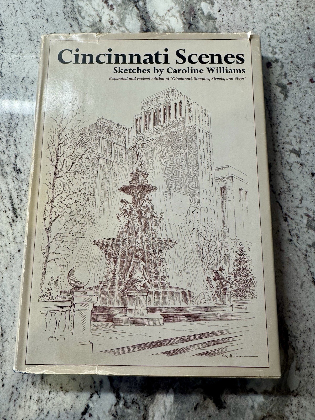 Caroline Williams Cincinnati Sketches 1st Ed 1968 Signed Illustrated HC DJ