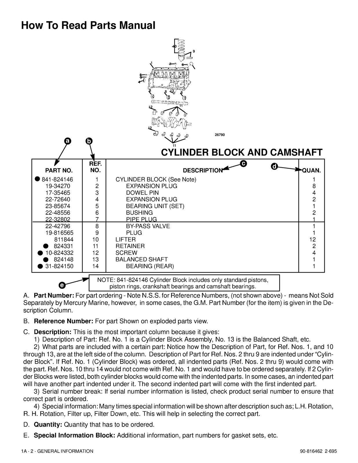 MERCURY MERCRUISER NO. 13 MARINE ENGINES SERVICE MANUAL FIXED – FRONT & BACK