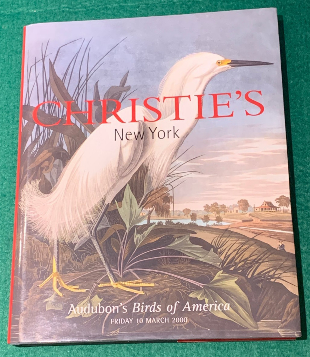 Christie’s Catalog Audubon’s Birds of America HC 2000 New York