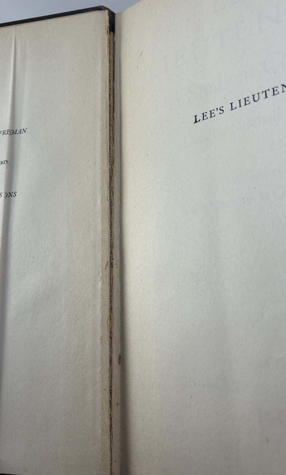 LEE’S LIEUTENANTS BY DOUGLAS SOUTHALL FREEMAN (1943-1944) 1ST ED VOLS I-III HC