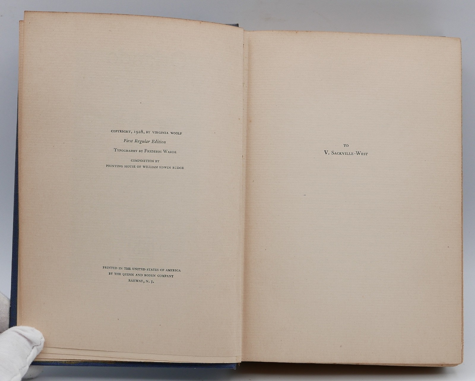 Orlando: A Biography by Virginia Woolf – Harcourt – 1st Regular Edition – 1928!