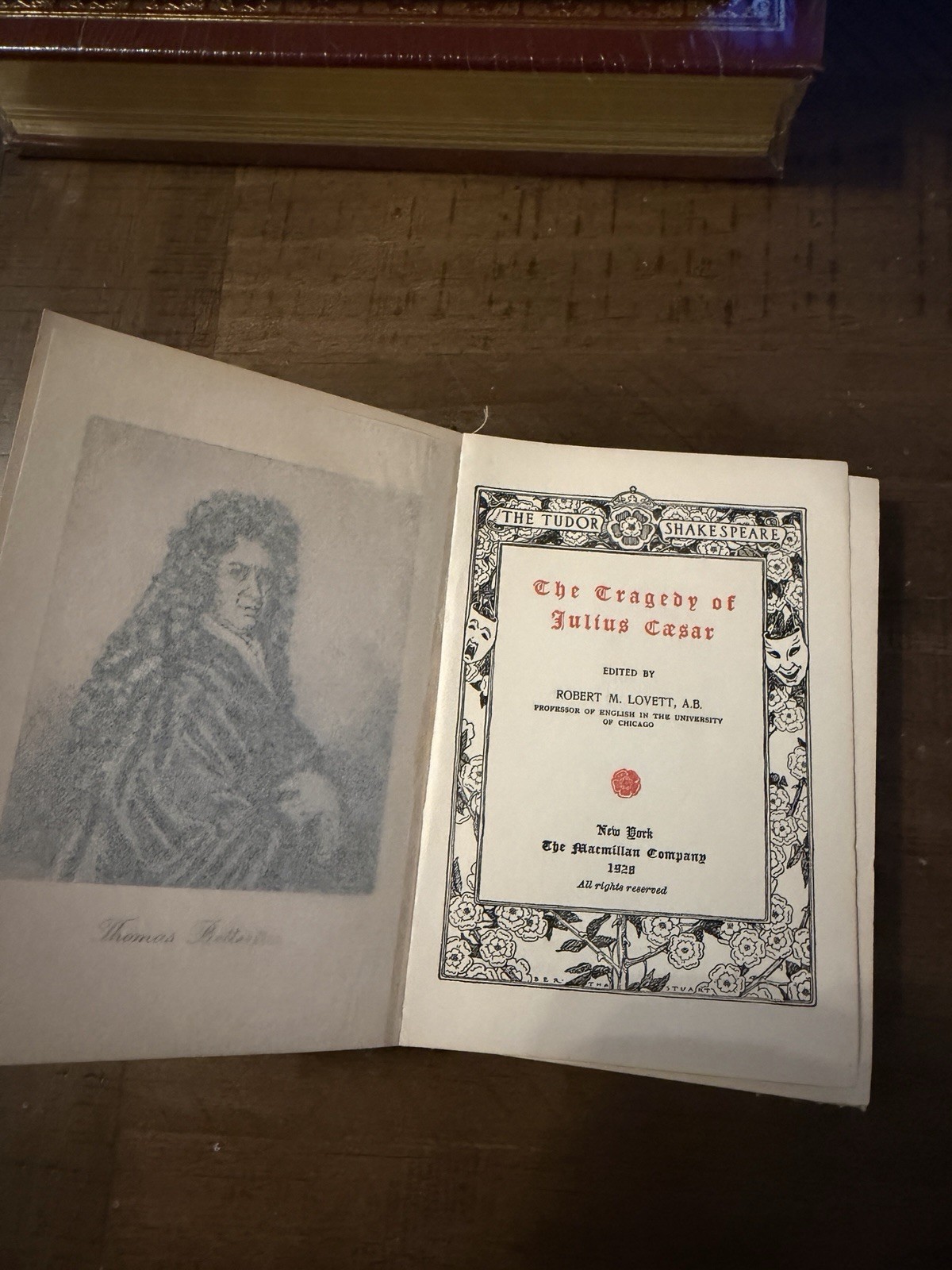 The Tudors Shakespeare Julius Caesar 1928 Hardcover The MacMillan Company