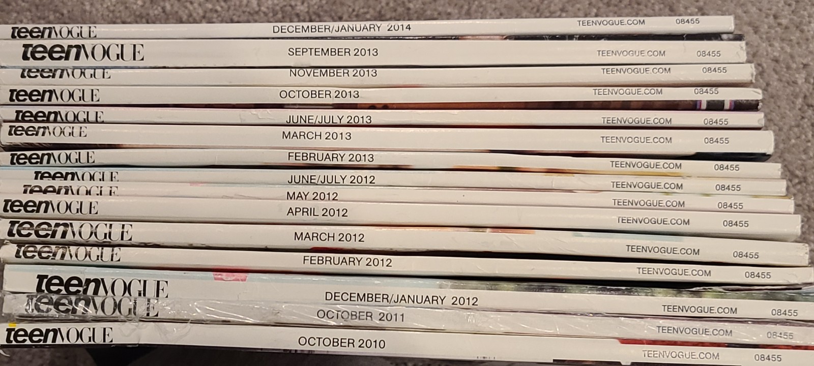 Teen Vogue Fashion Model Y2K Music Runway Magazine Lot Girls catalog Ad 2012