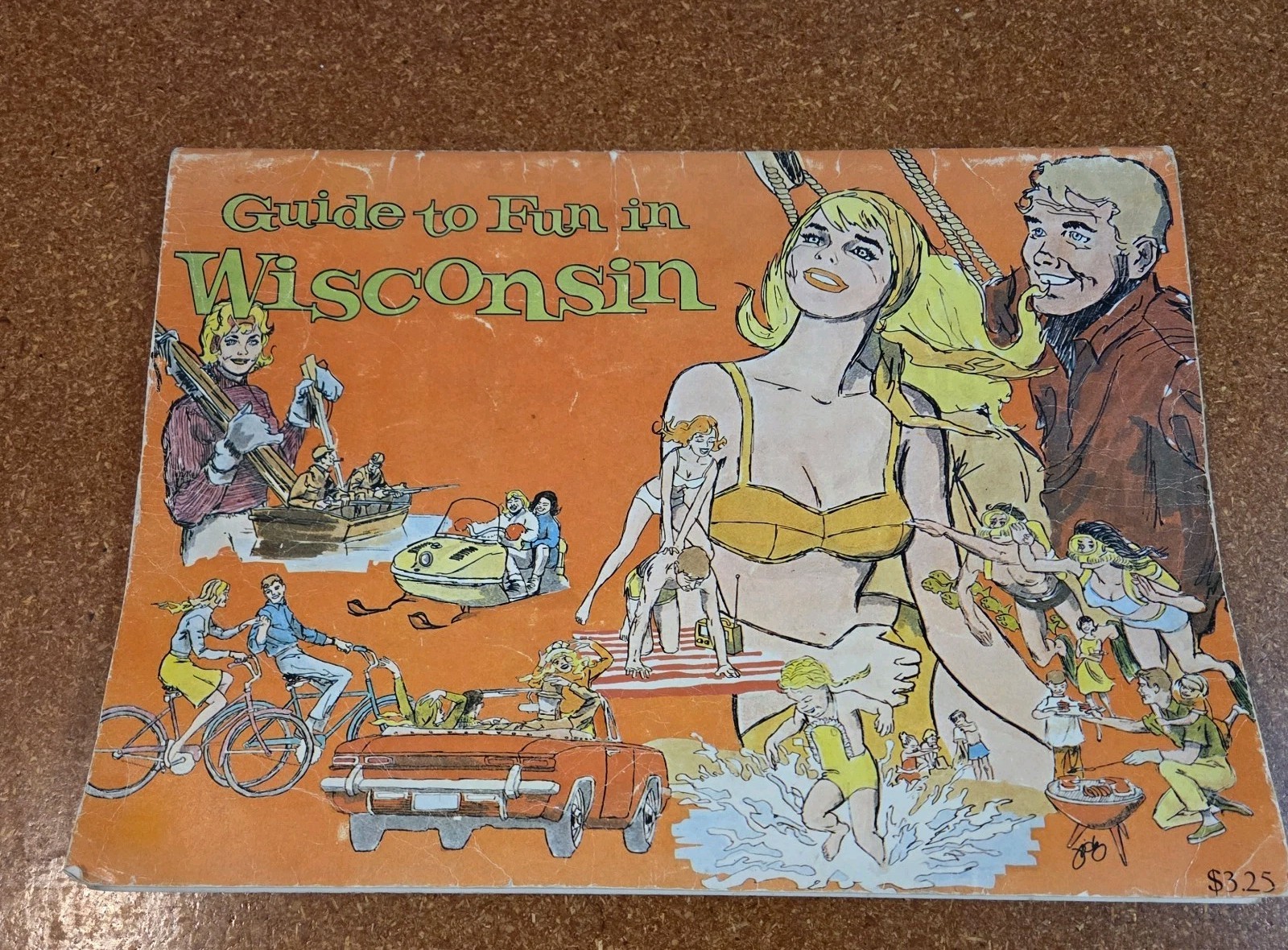 VINTAGE WISCONSIN FAMILY FUN VACATION GUIDE BOOKLET 16″ X 12″ –  1950s VGC