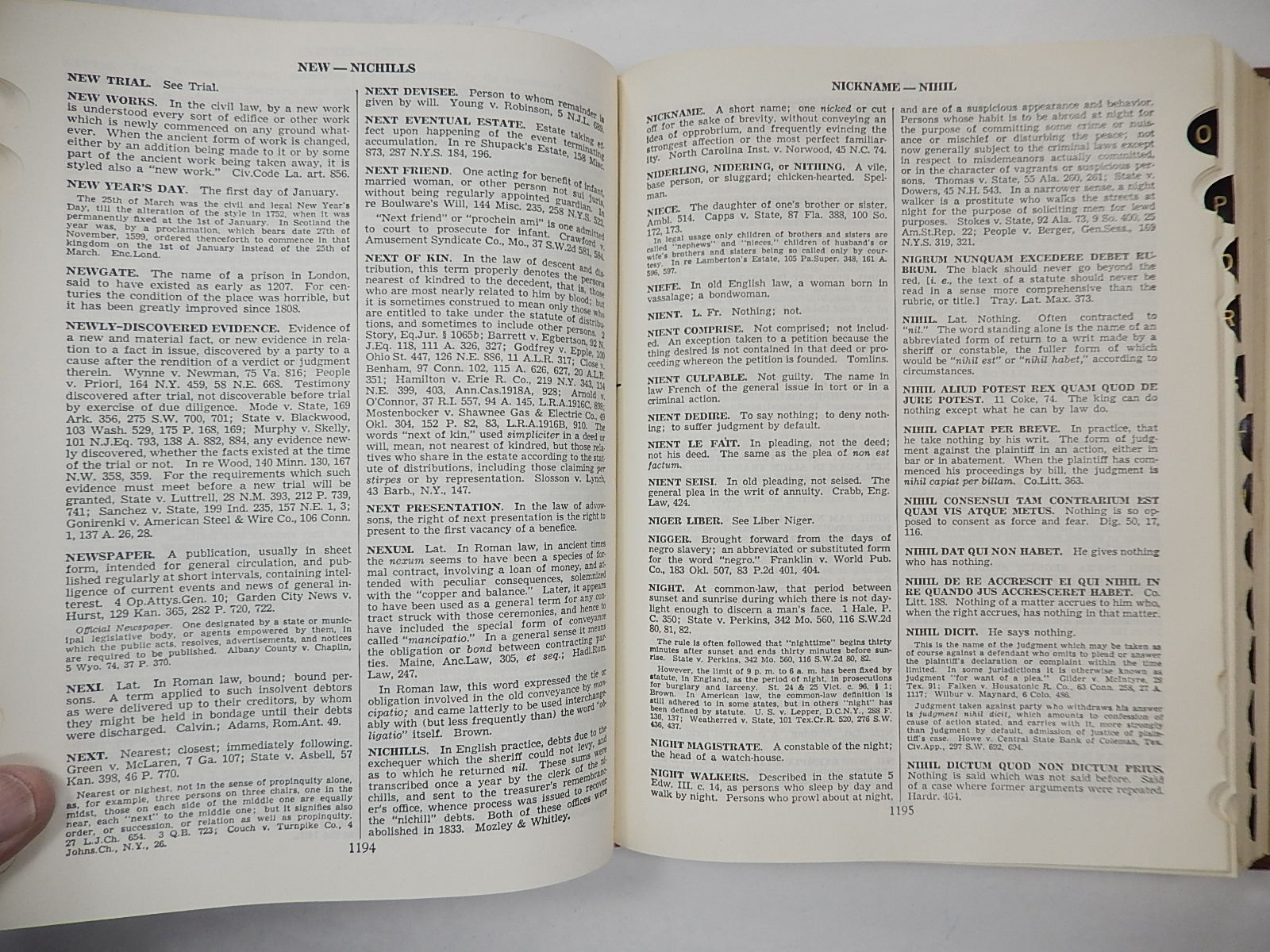 Black’s Law Dictionary, Deluxe Fourth Edition, 1957, Guide in Pronunciation