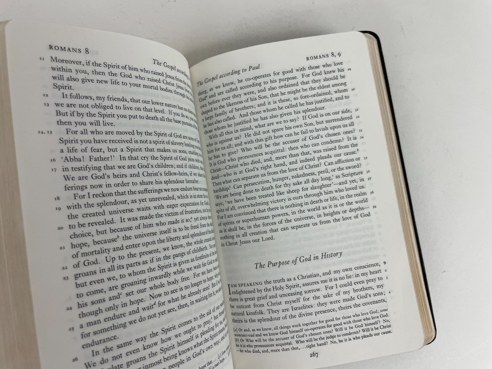 Oxford/Cambridge New English Bible New Testament pocket compact USA leather VG