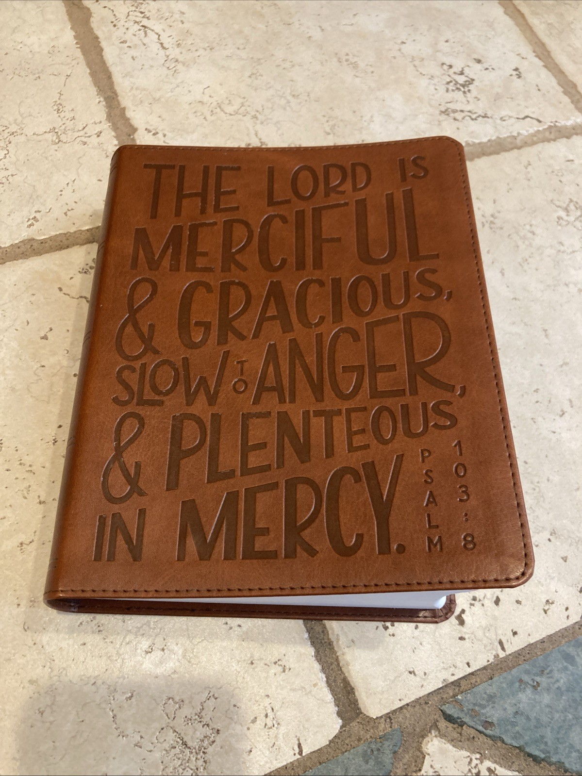 KJV HOLY BIBLE VERSE ART COVER COLLECTION BROWN RED LETTER
