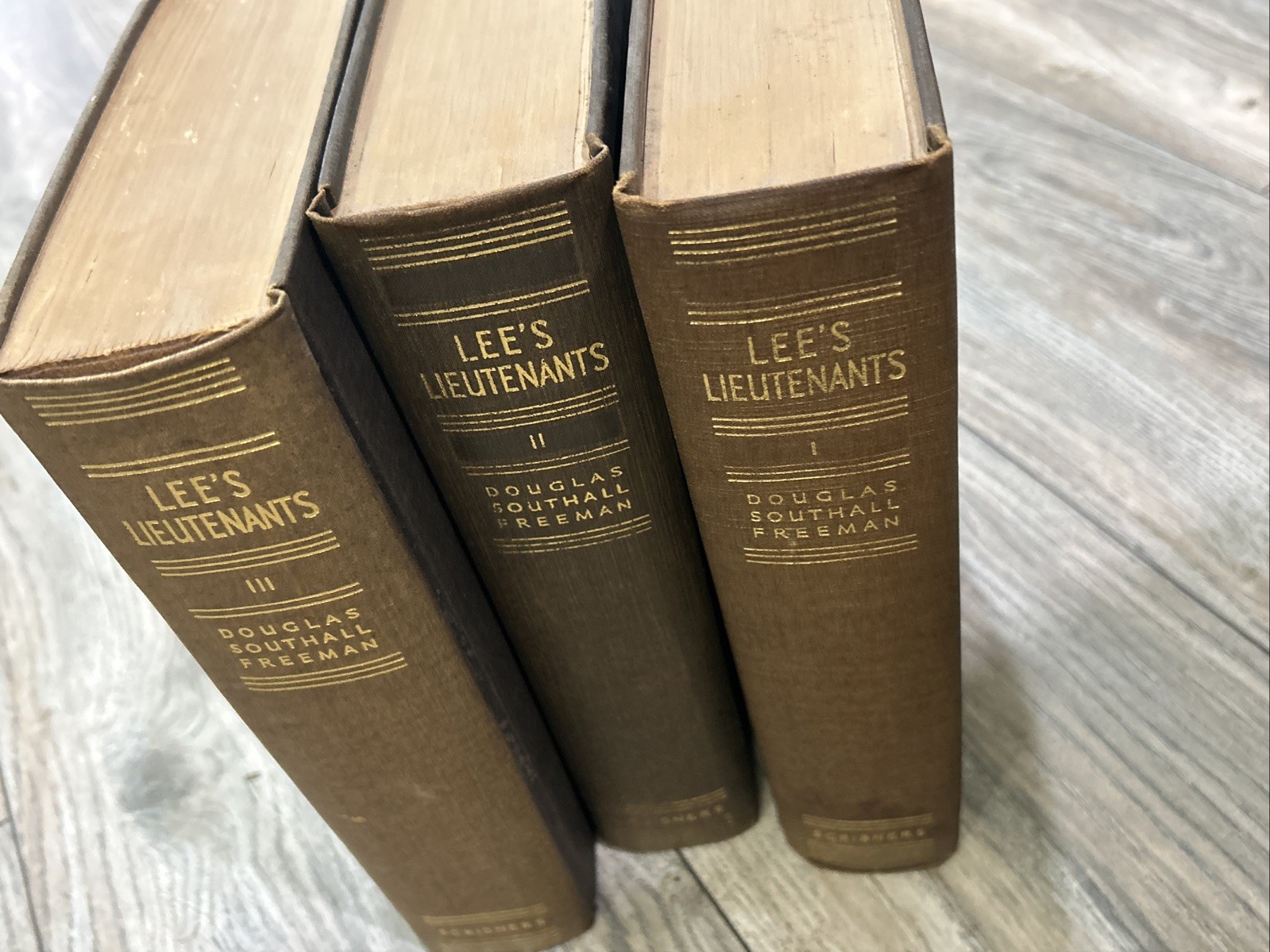 Lee’s Lieutenants A Study in Command 3 Vol. Set. 1st Ed. 1942 – 1944 Scribners