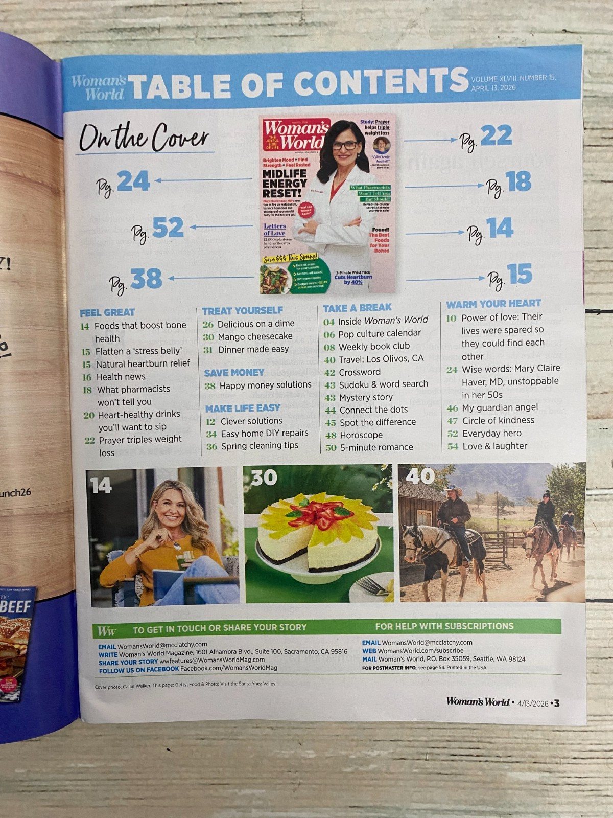 Woman’s World April 13, 2026 Magazine Midlife Energy Reset Brighten Mood