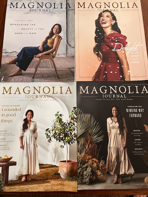 MAGNOLIA JOURNAL Magazines Lot 4 Issues 18, 19, 20, 21 Joanna Gaines 2021