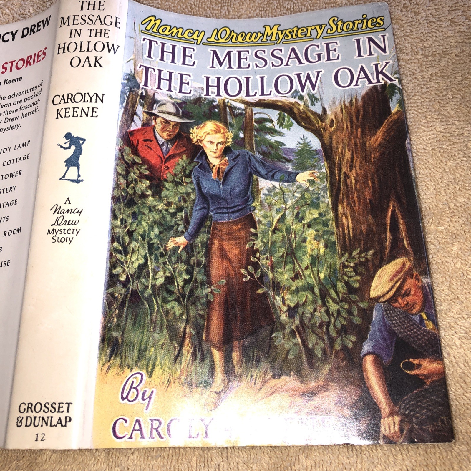 Nancy Drew Mystery FINE Hollow Oak Blue Digger WS/DJ White Sp Dust Jacket NICE