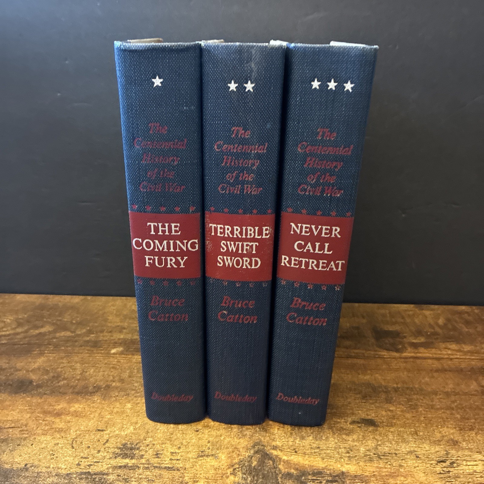 The Centennial History of the Civil War 3 Vol Set Bruce Catton Hardcover 1961/65