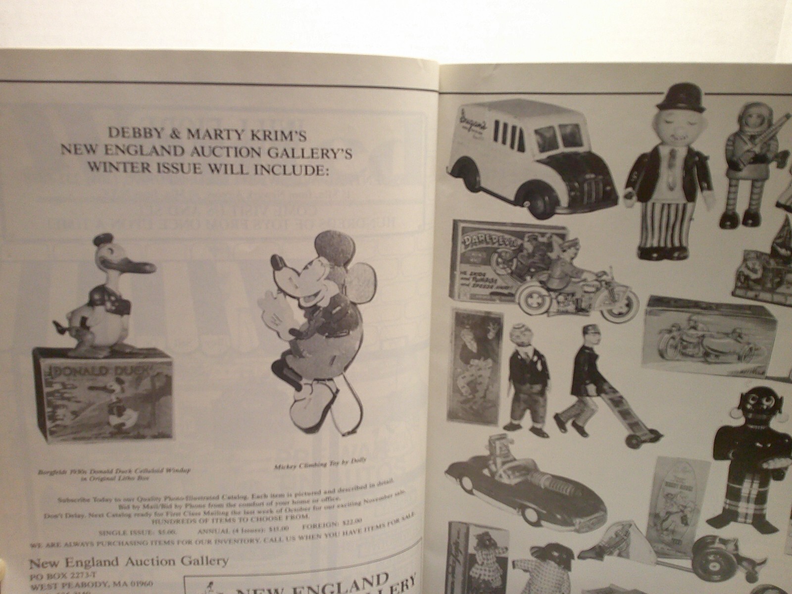 Antique Toy World Magazine November 1988 Stanley Wanlass Sculptor