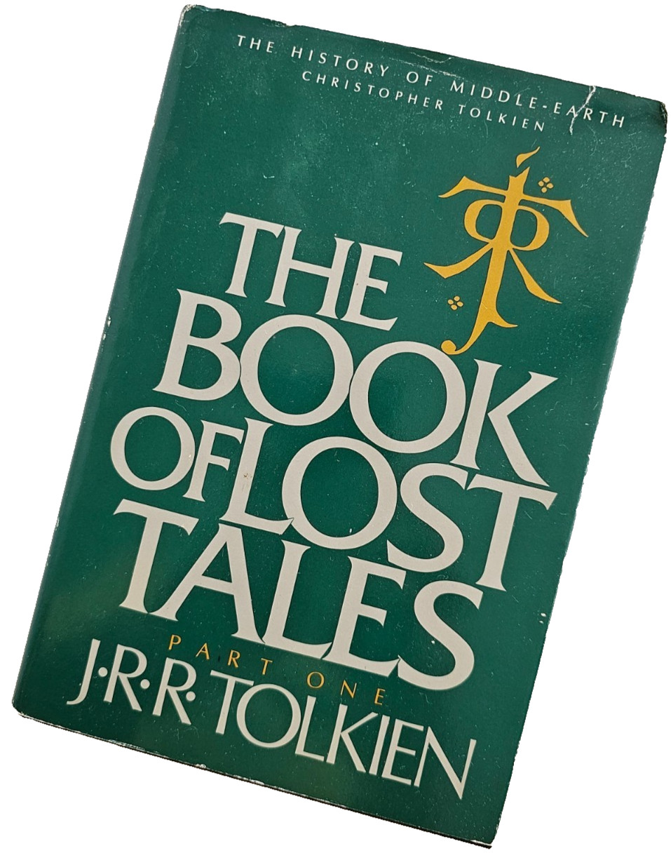Vtg 1984 BOOK OF LOST TALES Pt 1 JRR TOLKIEN HCDJ 1st Amer Ed ELVES VALAR Histor