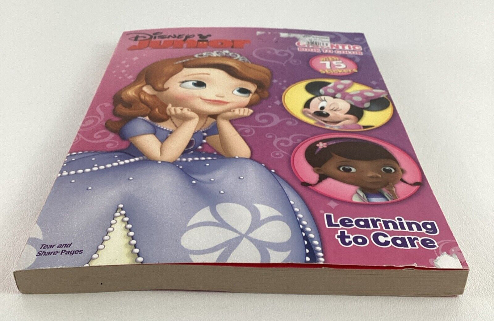 Disney Junior Gigantic Coloring Book Learn To Care Stickers Sofia Minnie Mouse