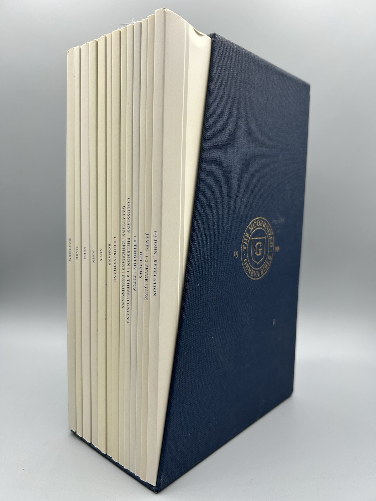The MODERNIZED GENEVA BIBLE New Testament 13 Paperback Slipcase Set Canon Press