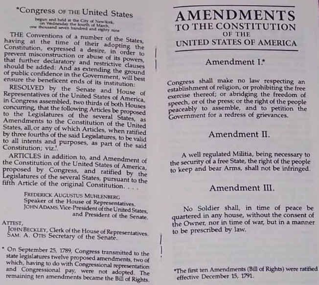 Pocket Size Constitution+Bill of Rights+Declaration of Independence