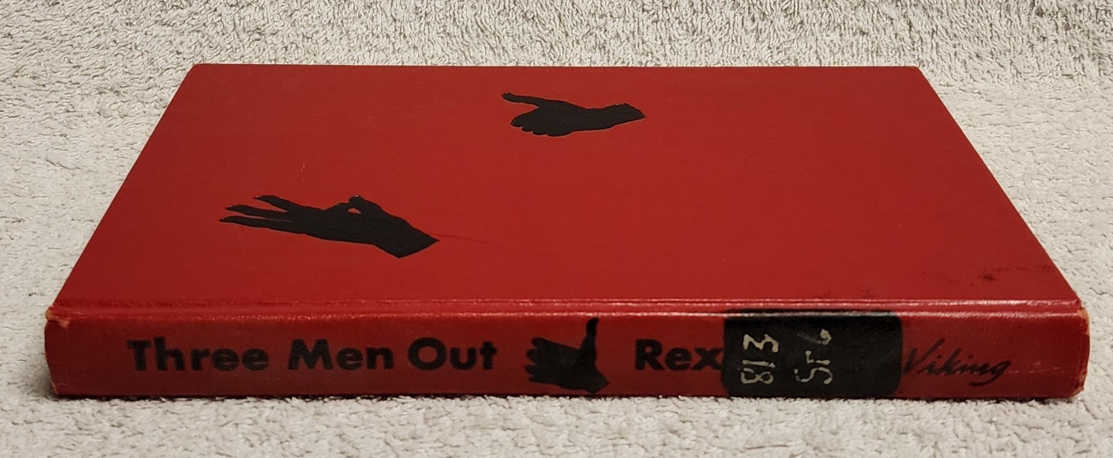 Three Men Out by Rex Stout A Nero Wolfe Threesome Novel Hardcover 1954 ex lib