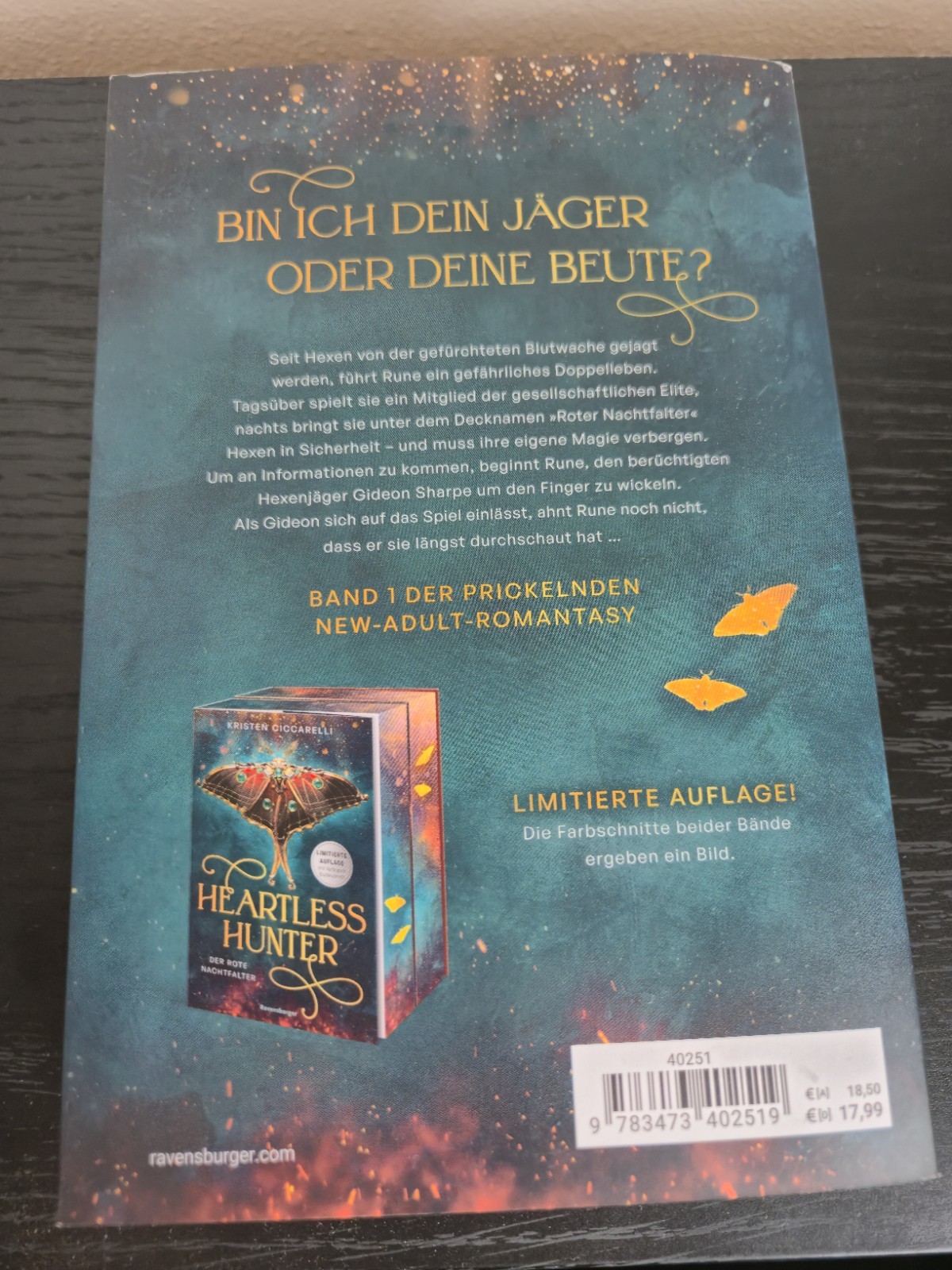 Heartless Hunter – Kristen Ciccarelli, Gebundene Ausgabe, limitiert, Farbschnitt