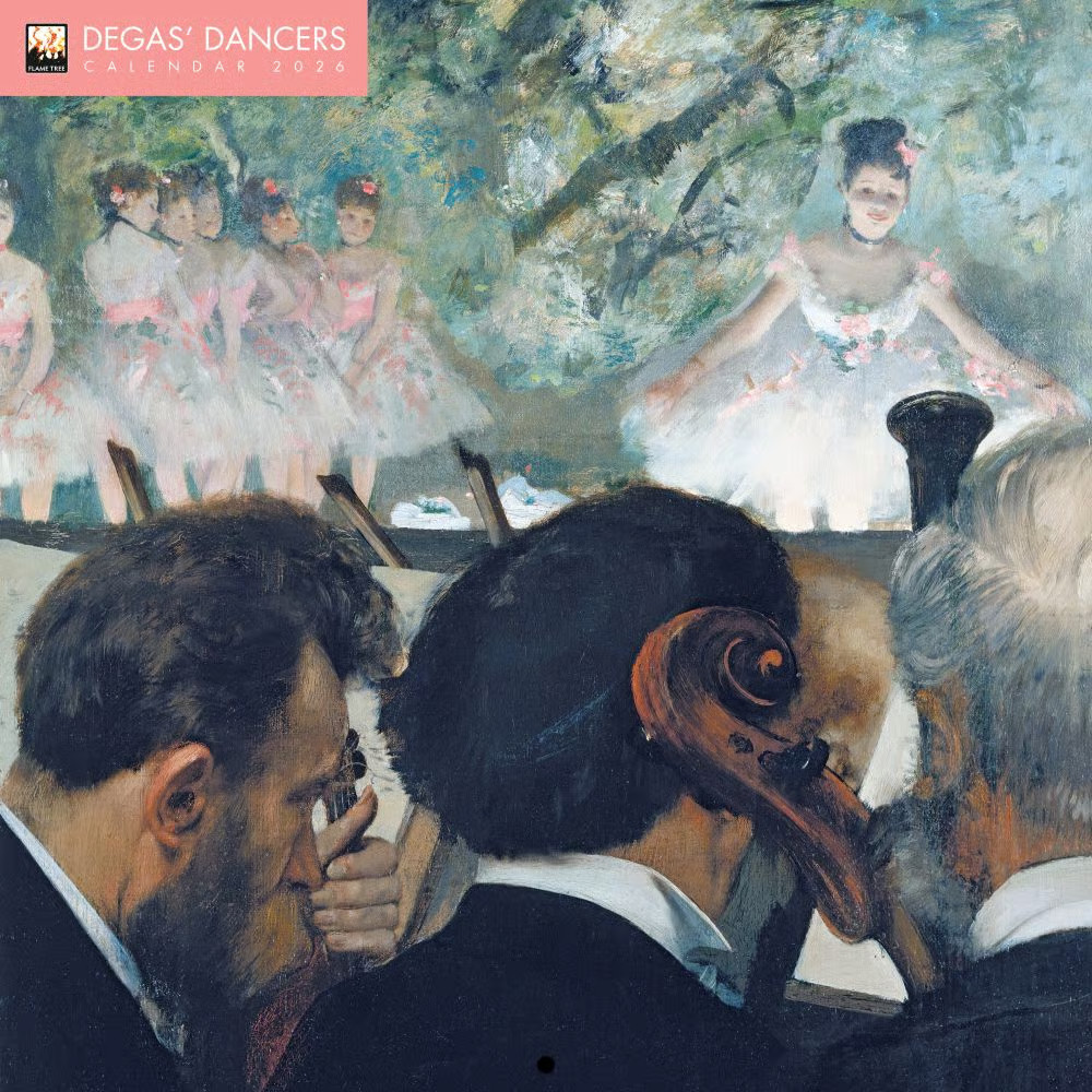 Flame Tree Publishing, Degas Dancer 2026 Wall Calendar
