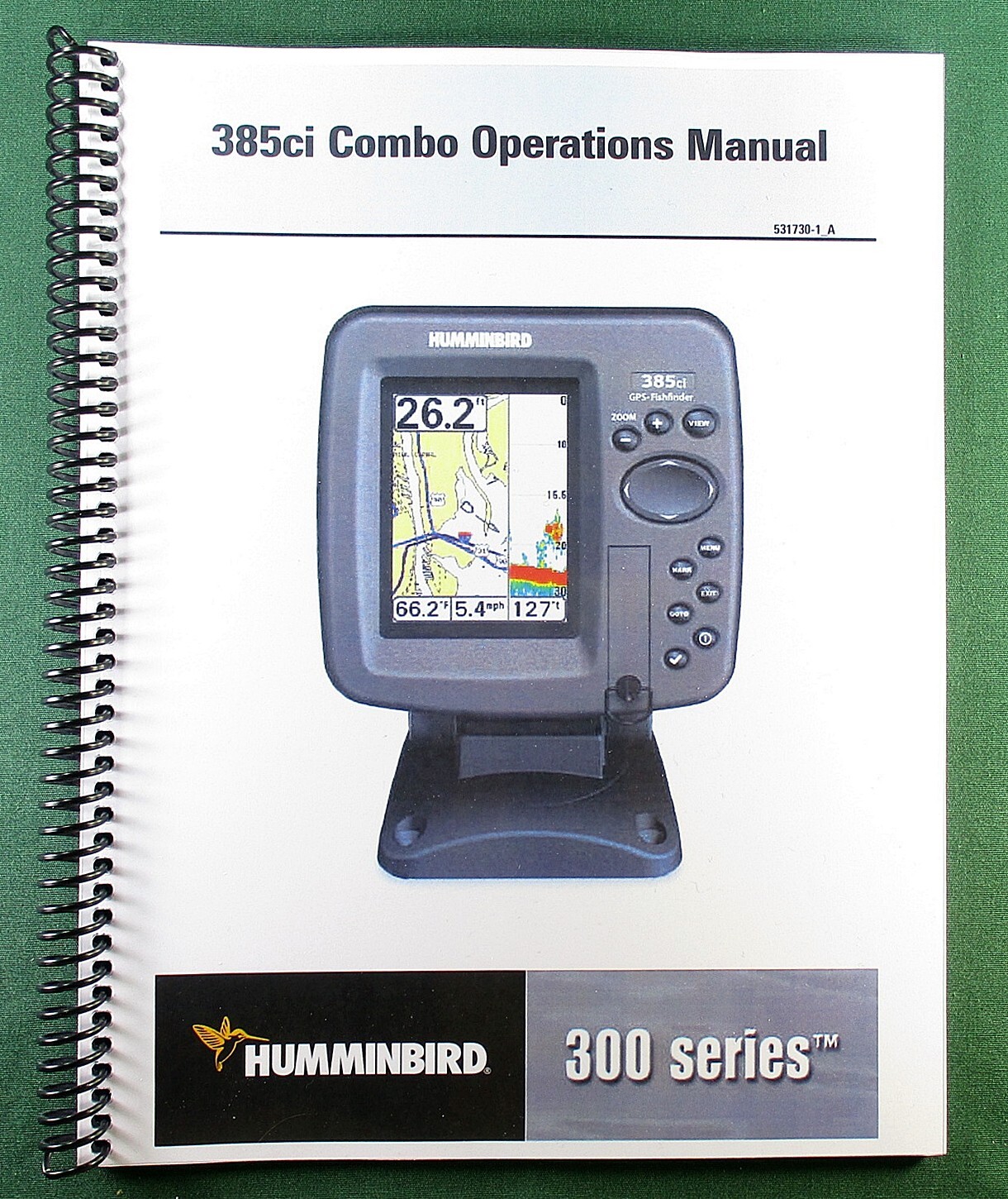 Humminbird 385ci Combo Instruction Manual: Full Color & Protective Covers