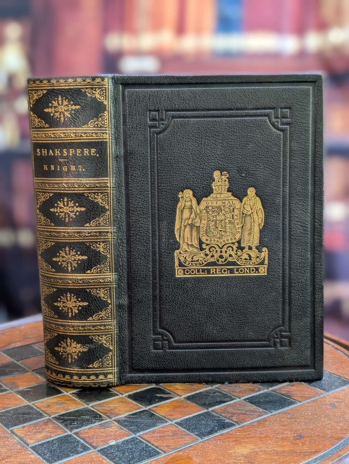 Works of William Shakespeare edited by Knight full leather antique volume