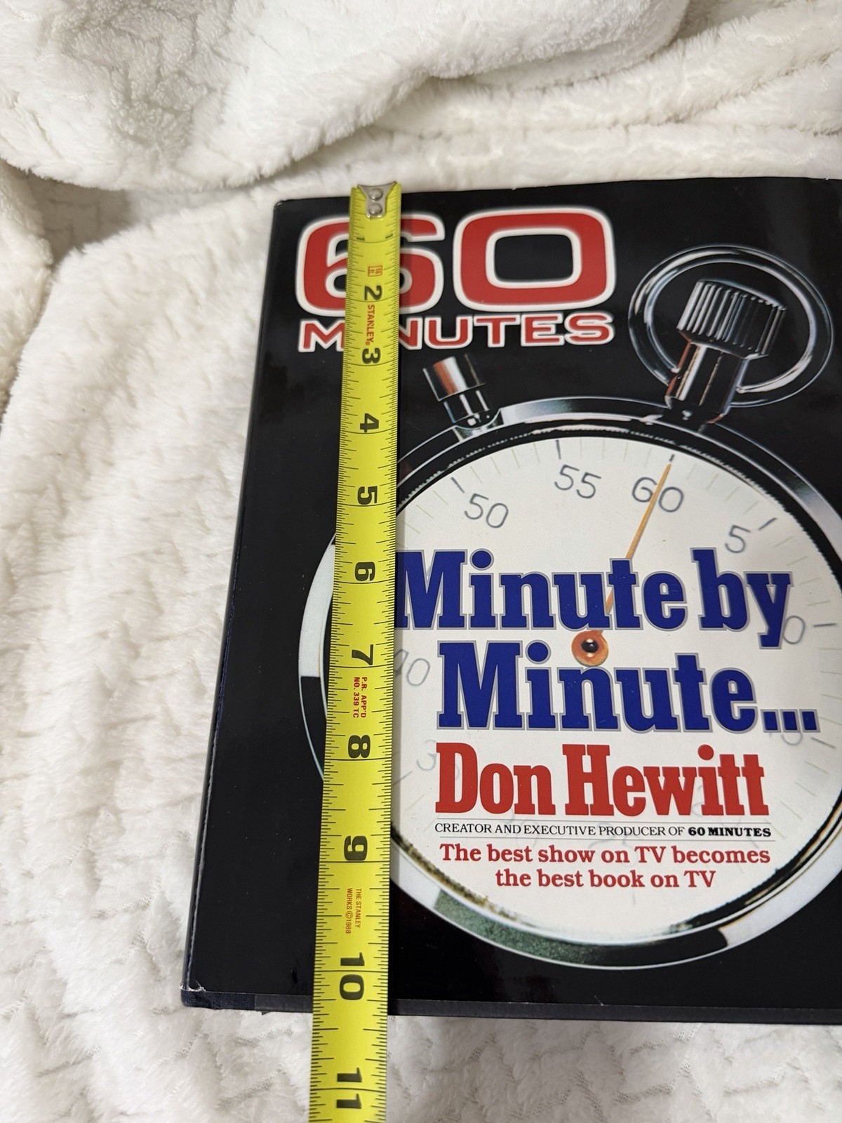 60 Minutes Minute by Minute Don Hewitt Book CBS TV Journalism History Hardcover