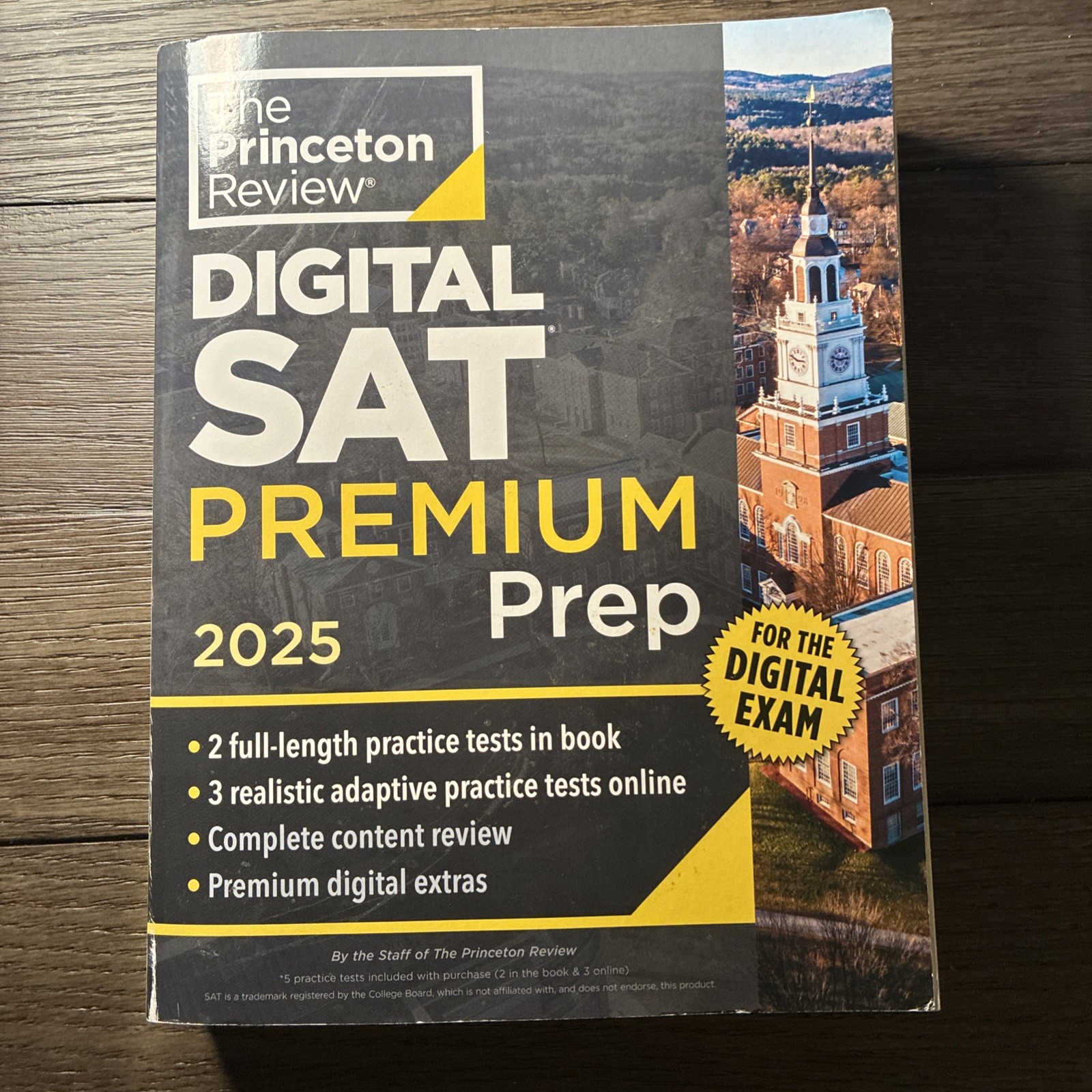Princeton Review Digital SAT Premium Prep 2025 5 Full-Length Practice Tests New