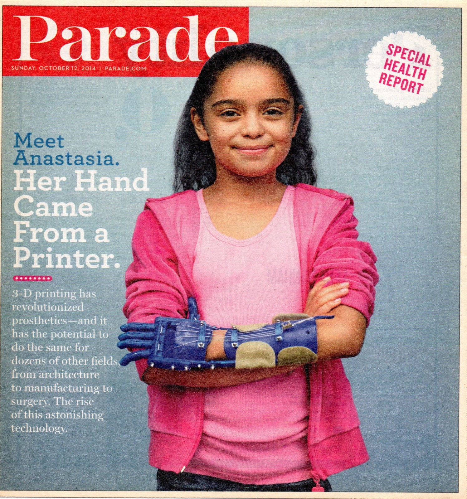 Parade October 12 2014 The Rise of 3D Technology Lena Dunham Melinda Gates