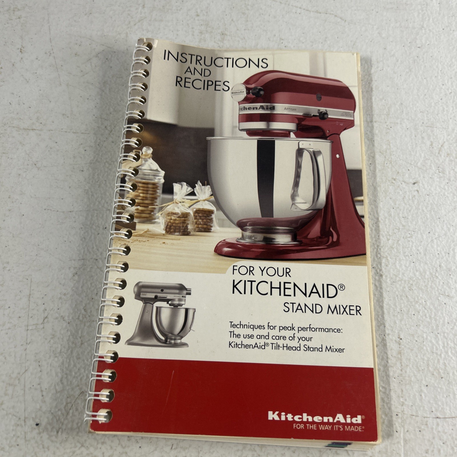 KitchenAid Stand Mixer Instructions And Recipes Book, Owner’s Manual, User Guide