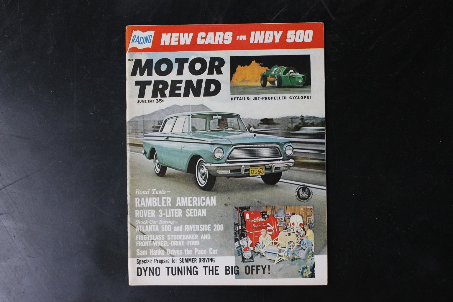 Motor Trend June 1963 Rambler American Indy 500 Magazine Vintage Cars