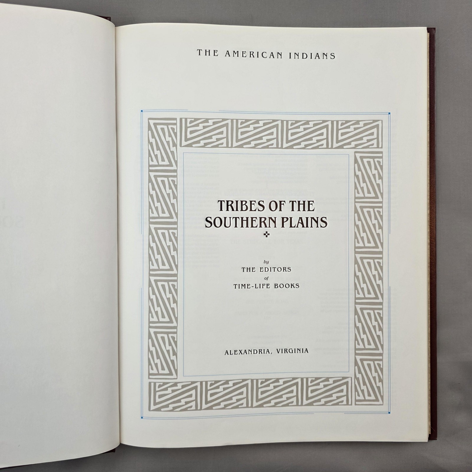 Vintage Tribes Of The Southern Plains Time-Life HC Red History Illustrated