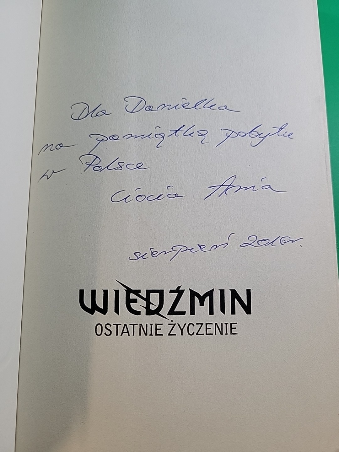 WIEDZMIN OSTATNIE ZYCZENIE Andrzej Sapkowski PB VG **VERY RARE