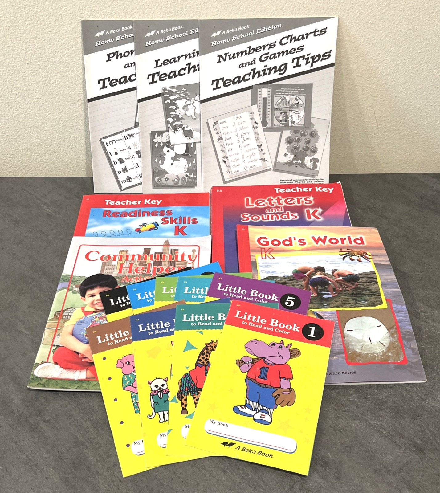 A Beka Grade K Kindergarten Curriculum Bundle Lot – Missing 1 Little Book