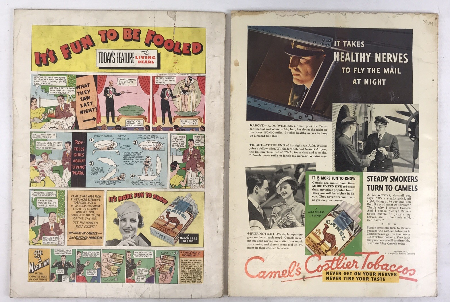Lot of 6 Antique ‚Popular Science‘ Magazines, Various Months 1931 1932 1933