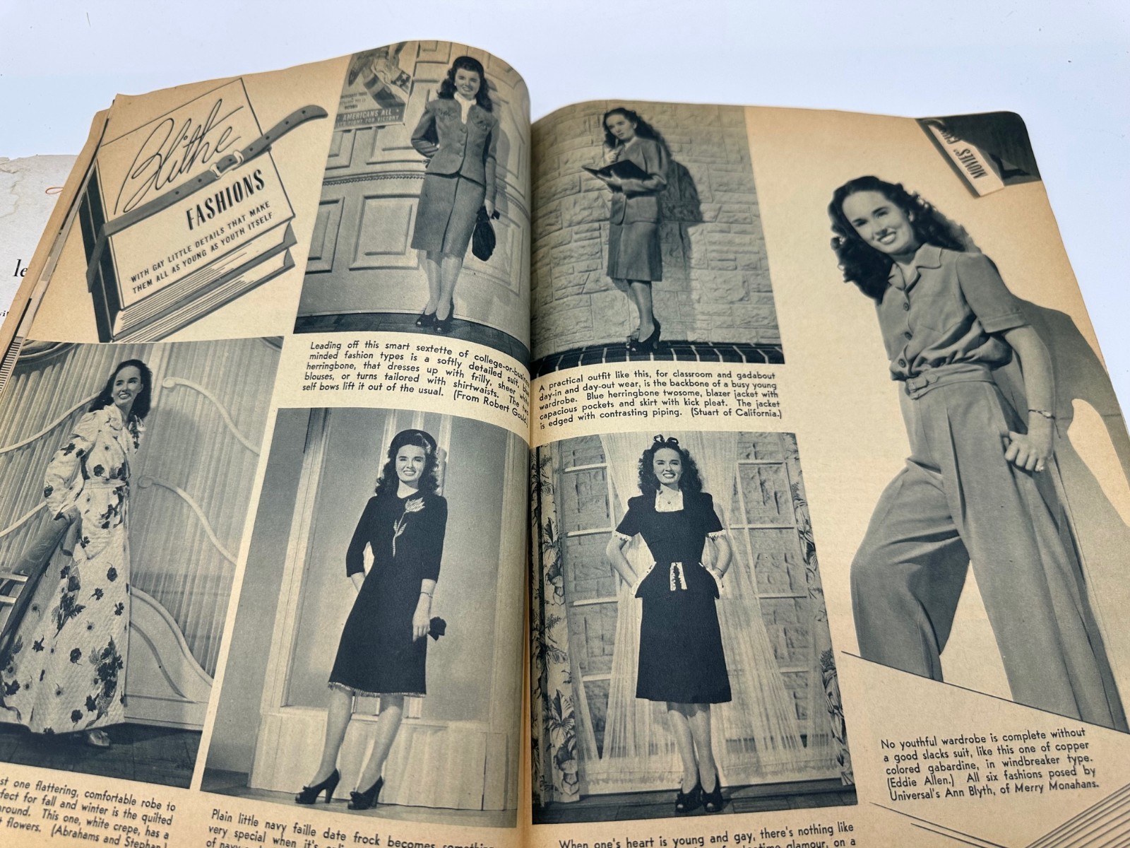 1944 MOVIES Fashion-Studio News Gossip Magazine