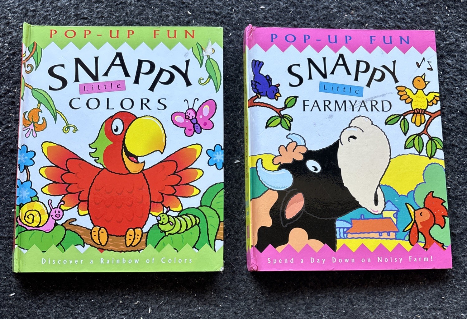 Snappy Little Colors And Snappy Farmland. Pop-up Children’s Books (2 BOOK LOT)