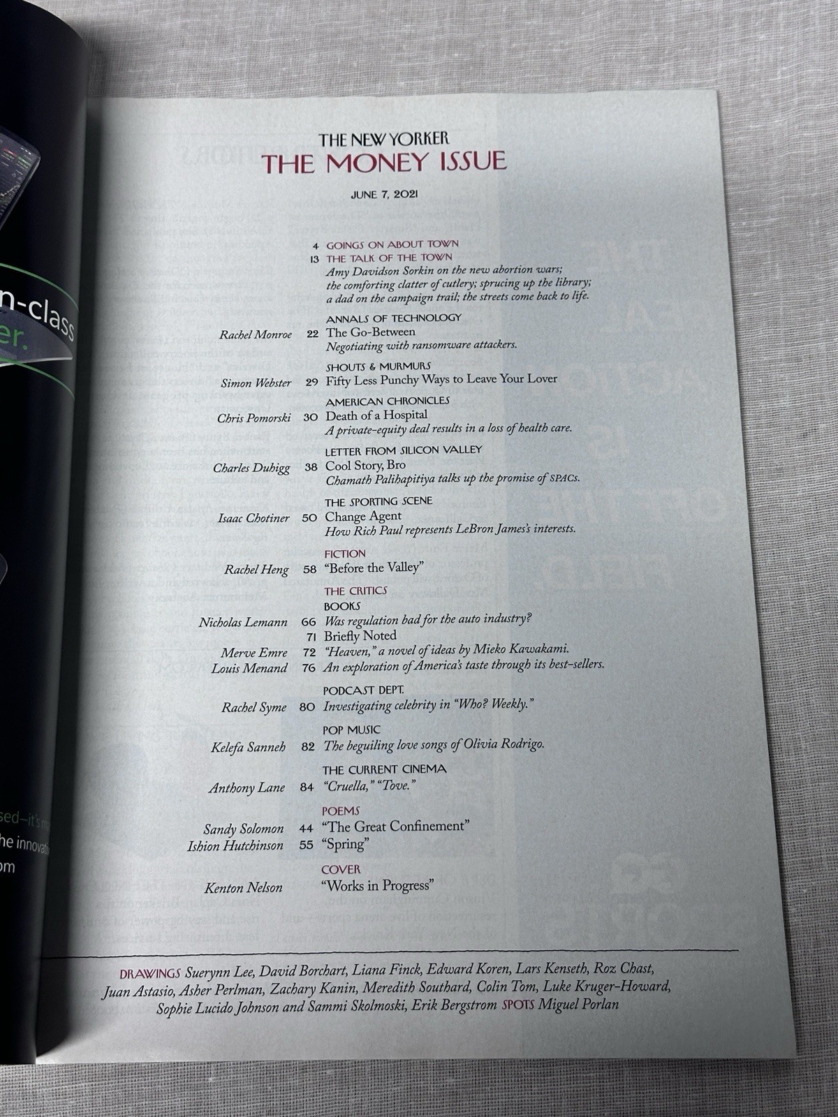 The New Yorker Magazine June 2021 x 4 Issues. Jun 7th, 14th, 21st, 28th