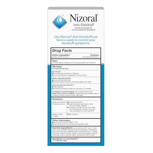 Nizoral Anti-Dandruff Shampoo with 1% Ketoconazole, Fresh Scent, 7 Fl Oz