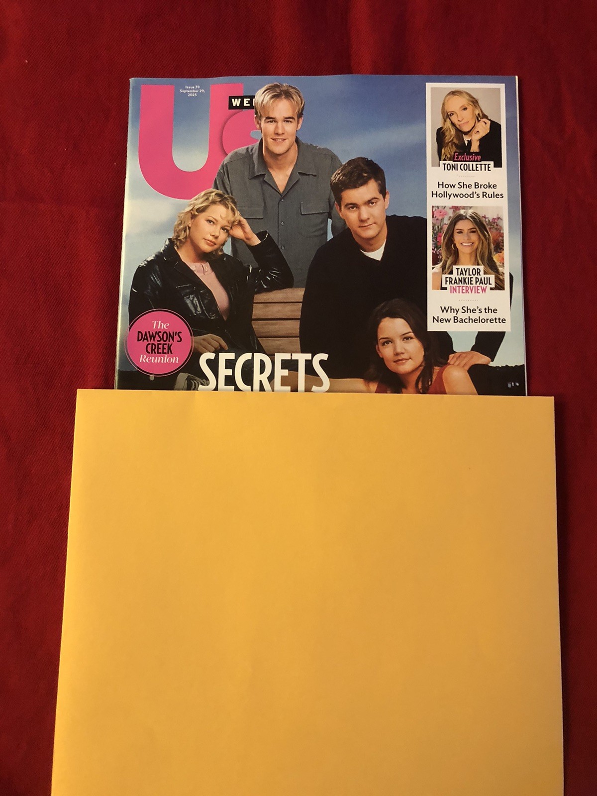 Us WEEKLY MAGAZINE Sept. 29th ~ Dawson’s Creek Stars Reunion