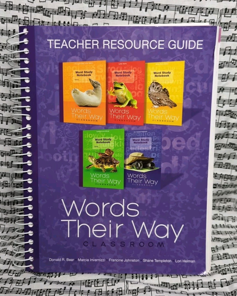 Words Their Way Classroom Teacher Resource Guide Savvas Learning Company Book