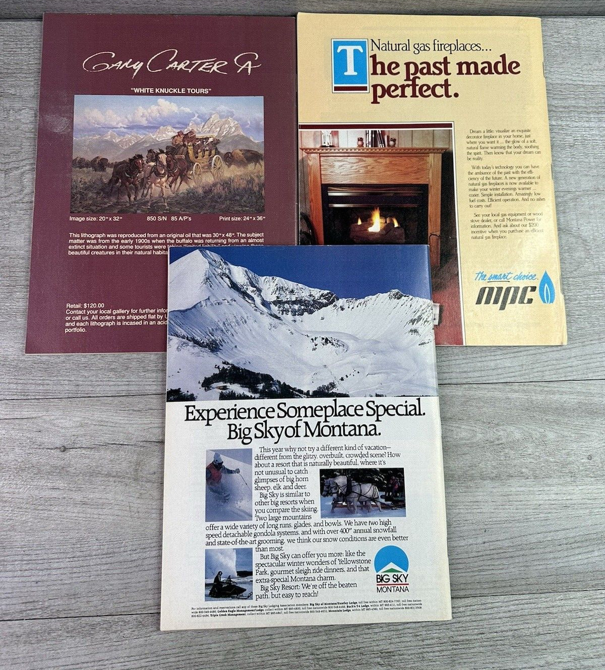 Vintage Lot Of 6 Montana Magazine 1988 Jan- Dec Bimonthly Issues