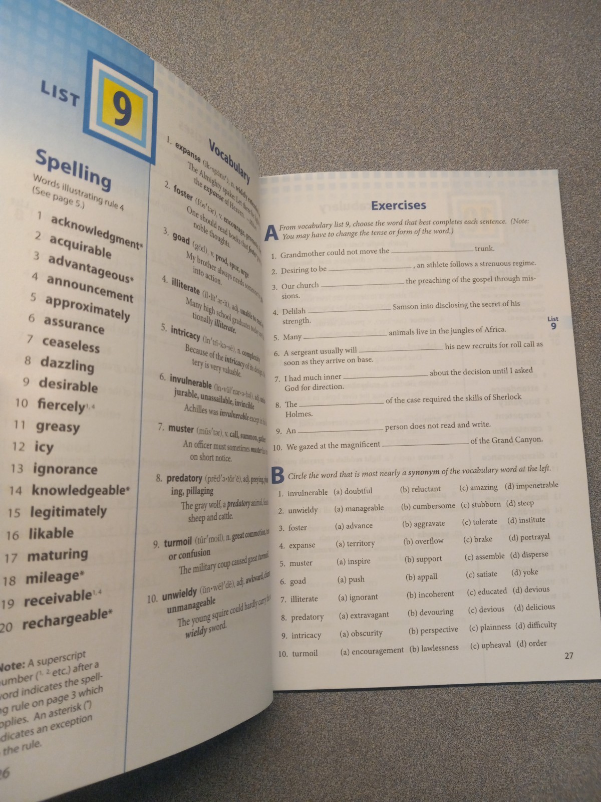 A Beka Book Homeschool 8th Grade Vocabulary, Spelling, & Poetry II Kit.