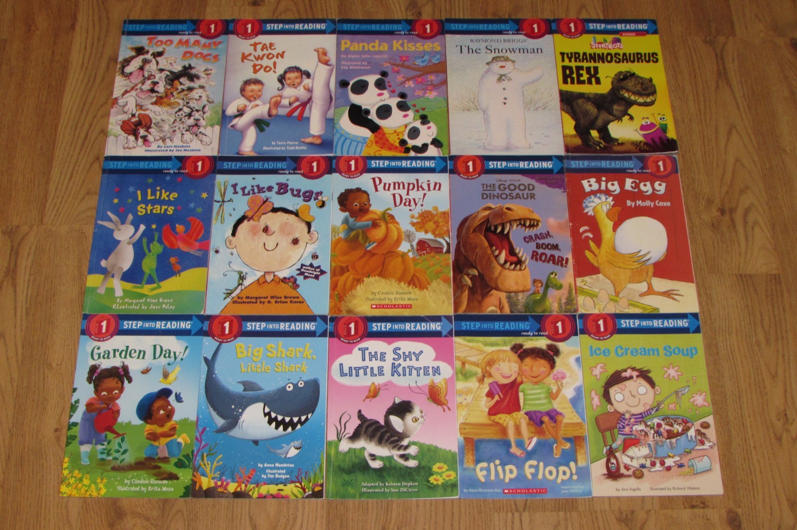 15 Step Into Reading LEVEL 1 Readers Preschool-Kindergarten Book Lot