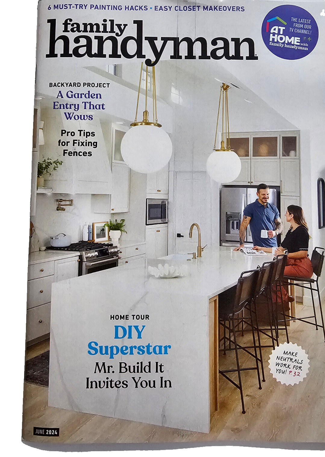 Family Handyman Magazine 2024 June ~ DIY Superstar ~ Painting Hacks ~ BRAND NEW