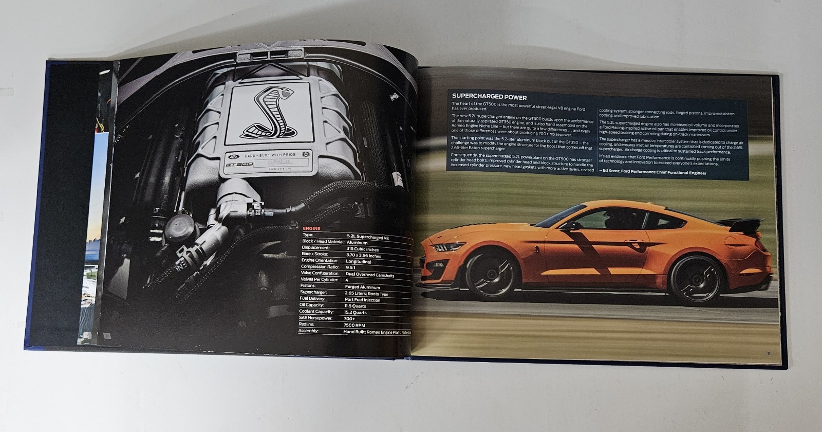 2020 Shelby GT350 & GT500 Coffee Table Books & 5 Shelby 1 Bullitt Literature