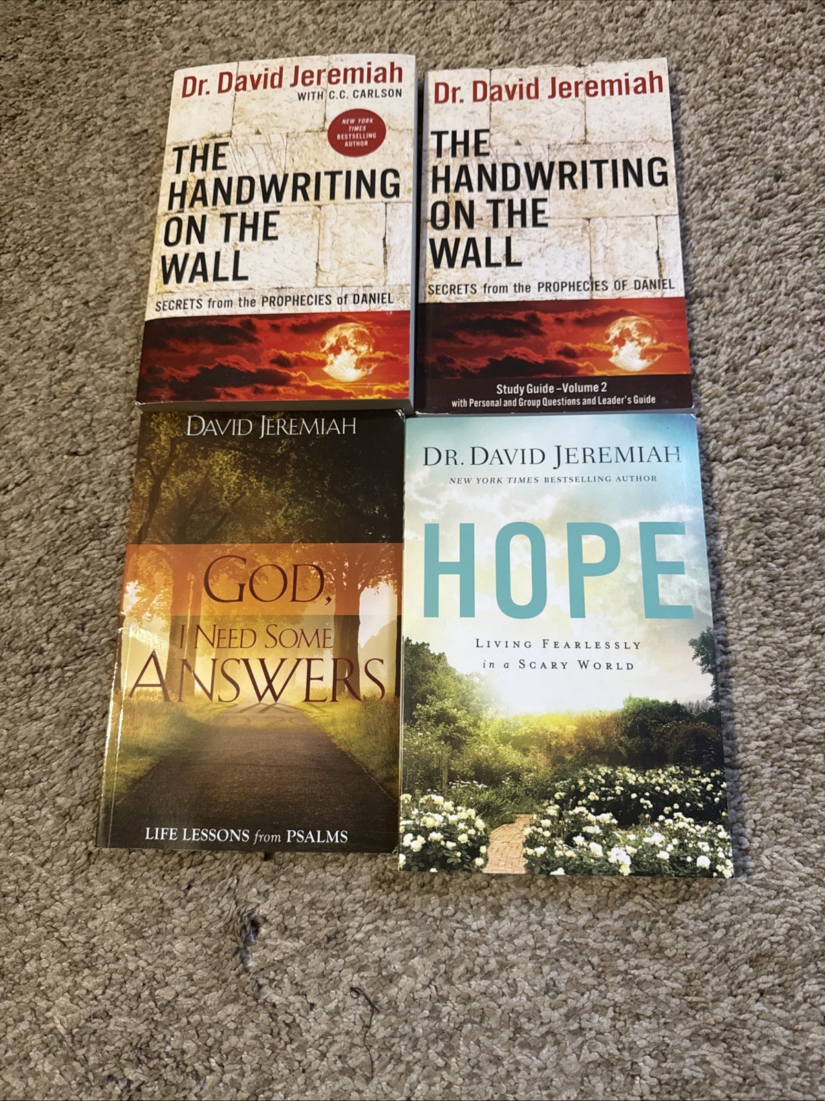 Lot of 8 Dr. David Jeremiah HC/PB books
