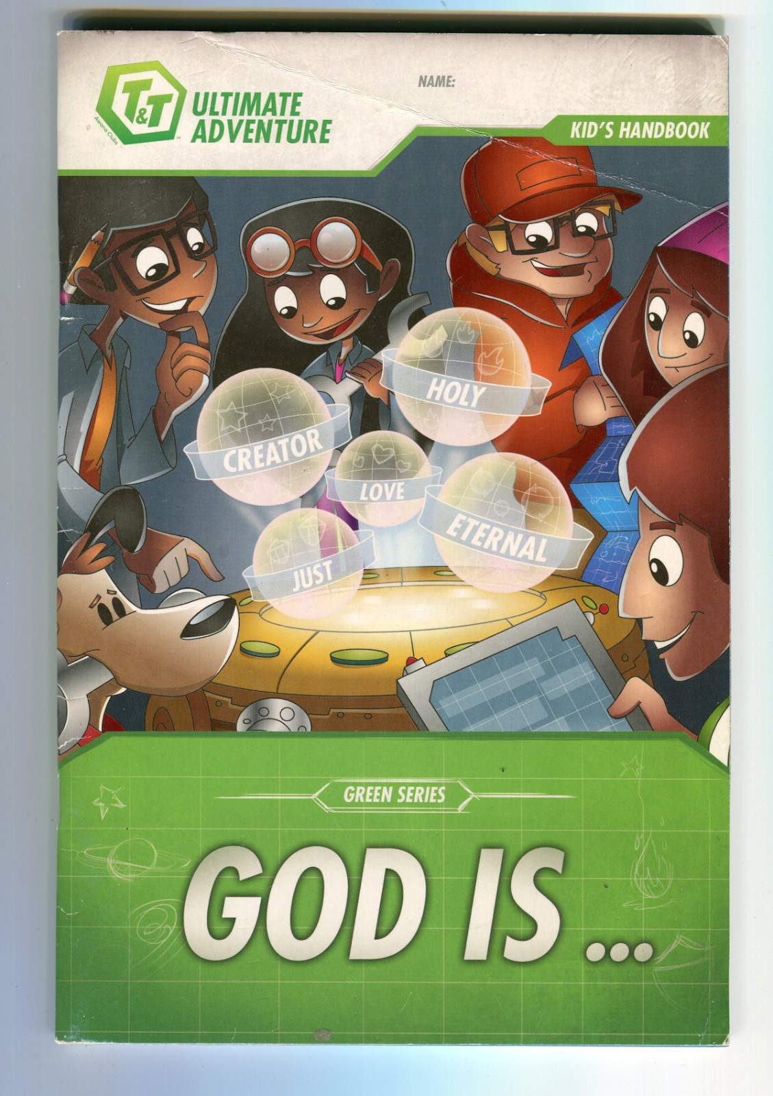 Awana Clubs T&T GOD IS… Green Series Kid’s Handbook Christian Book